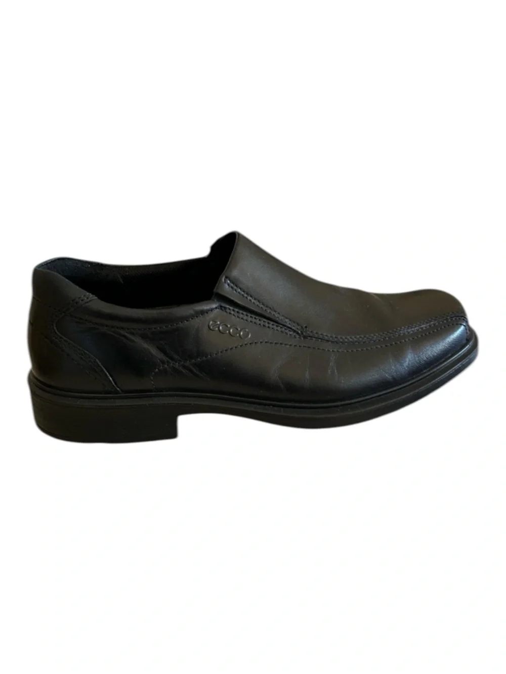 Ecco Classic Black Leather Helenski Loafer Slip-on Men's Size EU40 US 6-6.5